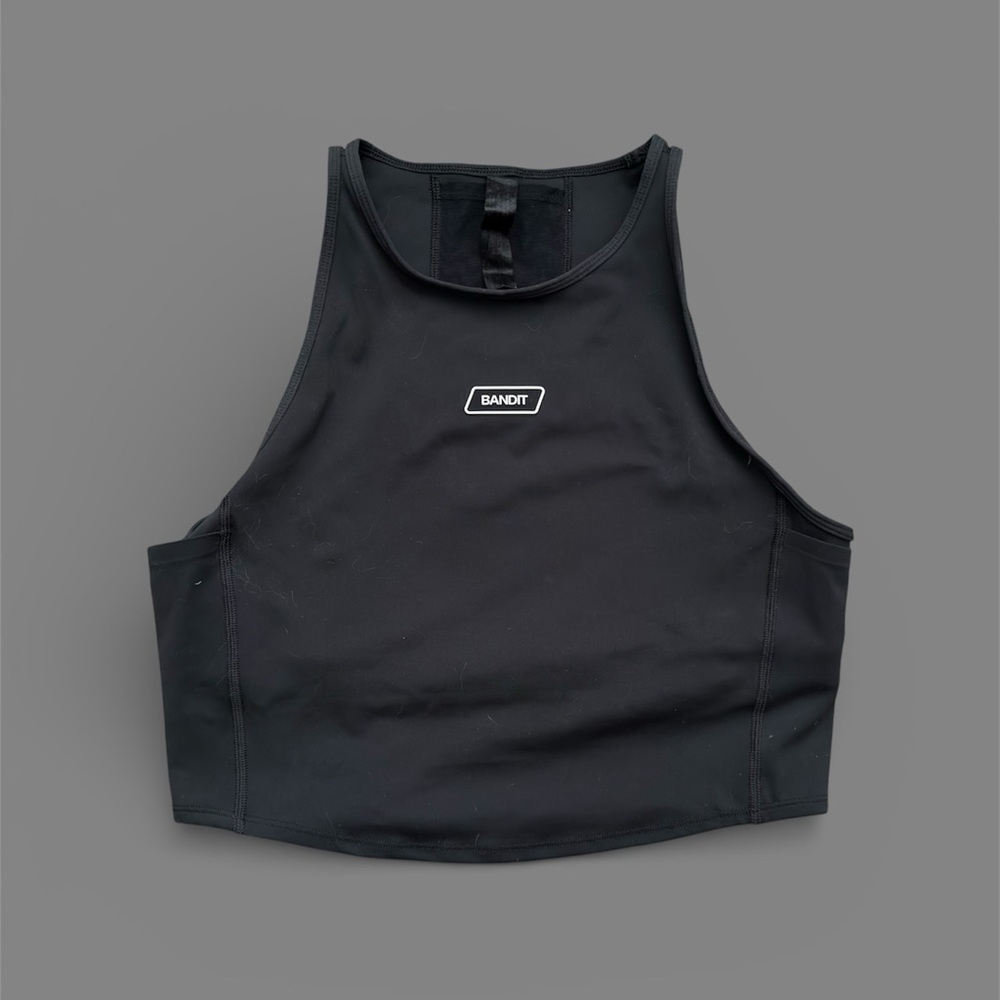 Black Bandit Running Crop Top Size XL